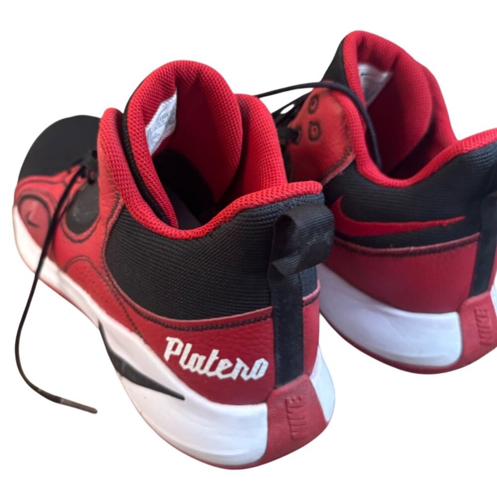 Size 13 Nike Fly By Mid 2 Mens Size 13 Black Red Basketball Shoes Sneakers .LOGO - Picture 7 of 16